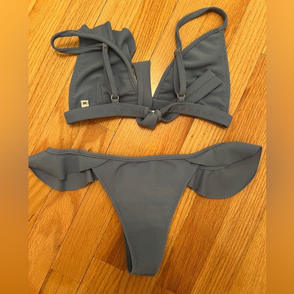 Kailani Ruffle Bikini Blue - Picture 6 of 6